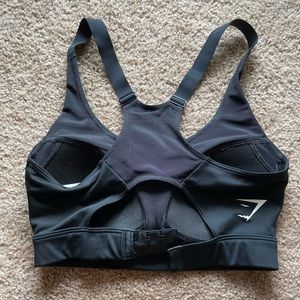 GYMSHARK RACERBACK TRAINING SPORTS BRA - BLACK